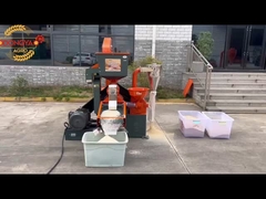 กระบวนการเปลือกในโรงงานแป้งข้าวพาณิชย์พกพา การติดตั้งง่ายและการออกแบบพกพา